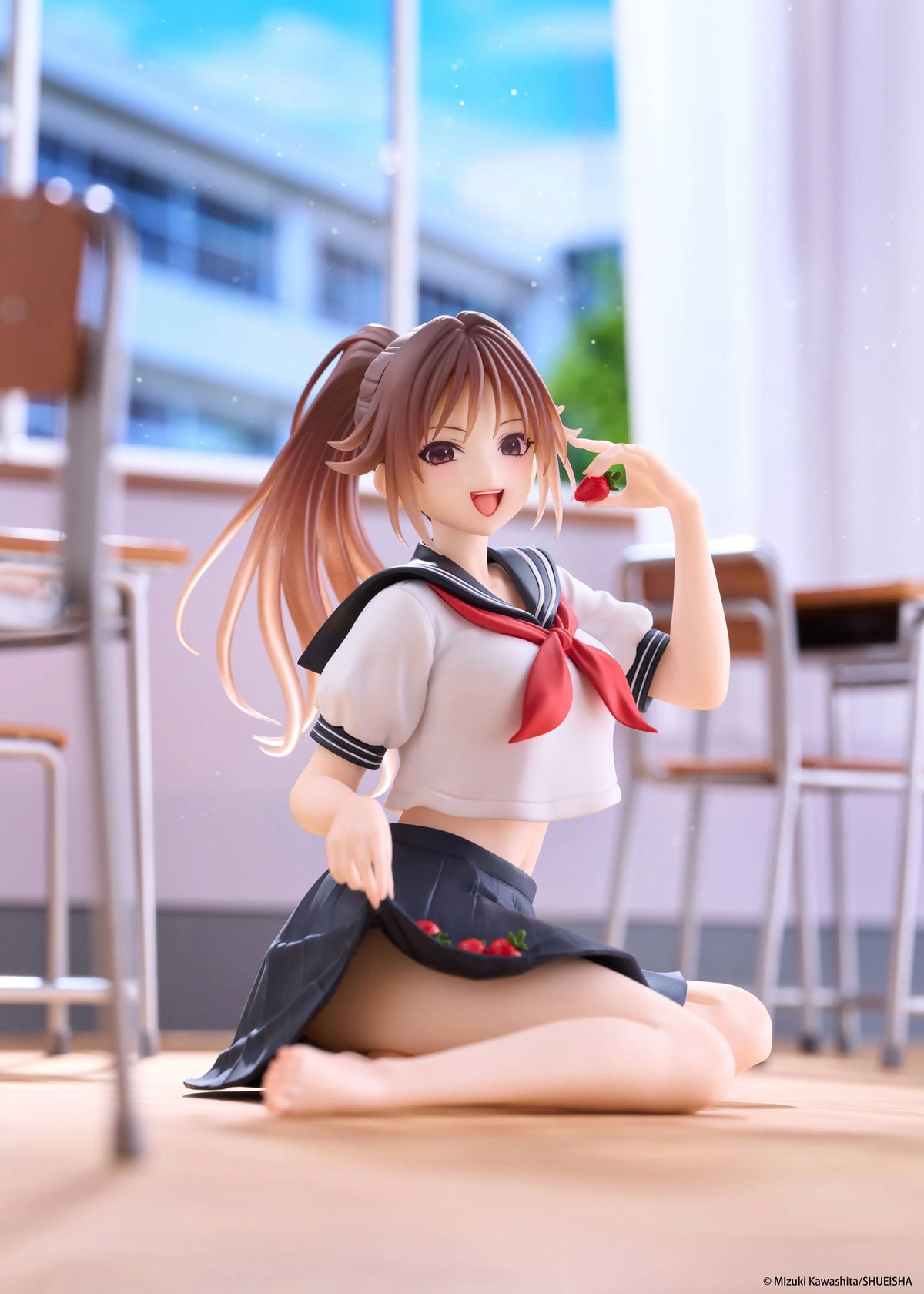 Strawberry 100% Desktop Cute Satsuki Kitaoji (School Uniform Ver.) Figure Taito