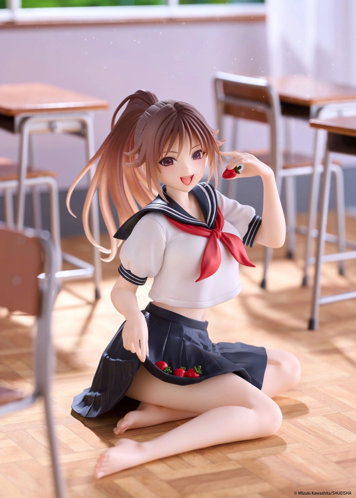 Strawberry 100% Desktop Cute Satsuki Kitaoji (School Uniform Ver.) Figure Taito
