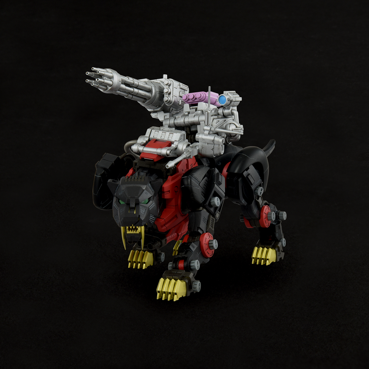 Zoids Realize Model RMZ-006 Saber Tiger Schwarz Special 1/100 Scale Model Kit (Reissue)