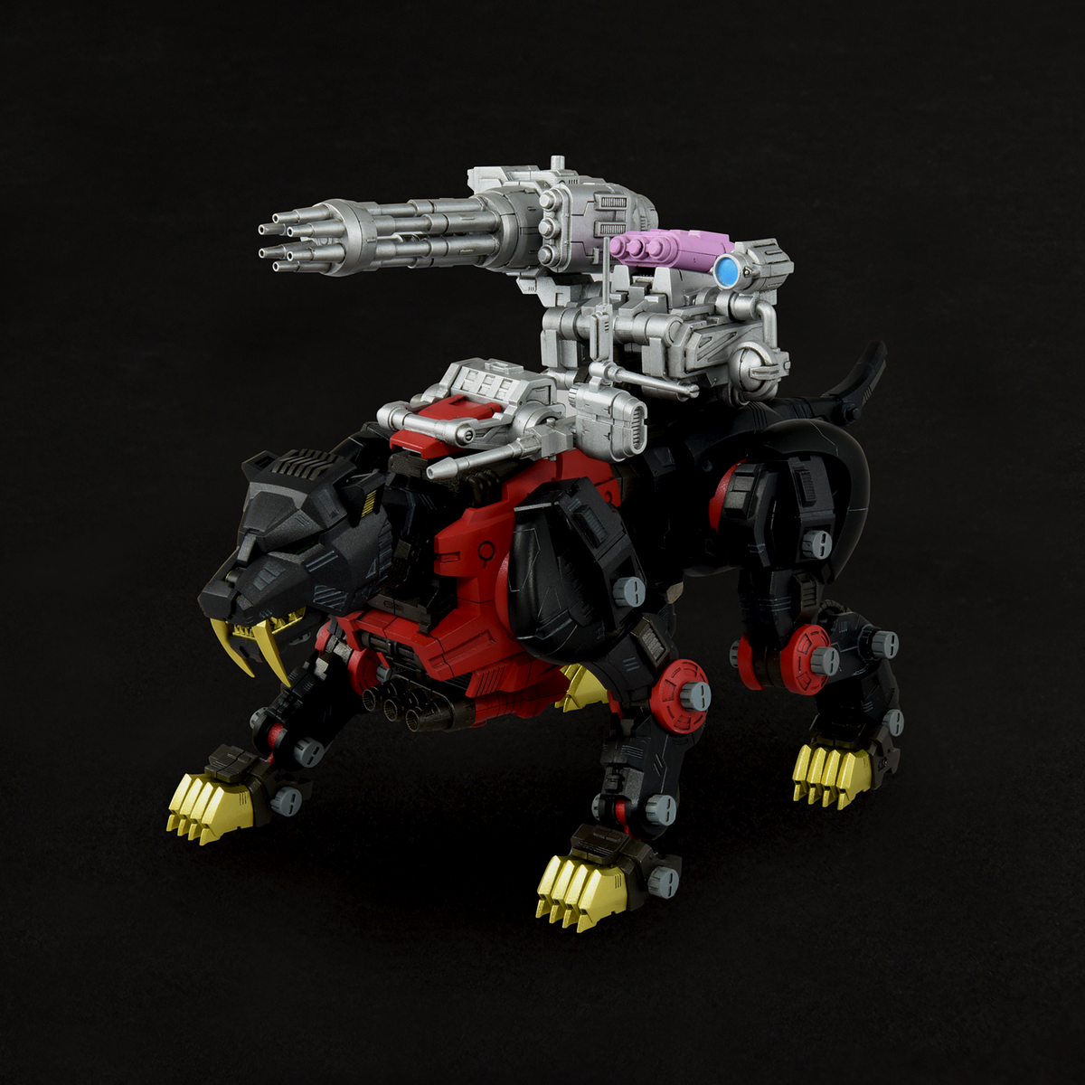 Zoids Realize Model RMZ-006 Saber Tiger Schwarz Special 1/100 Scale Model Kit (Reissue)