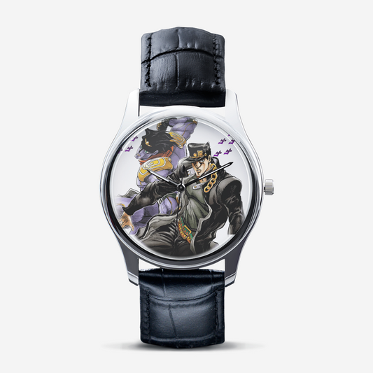 Classic Fashion Unisex Print Black Quartz Watch