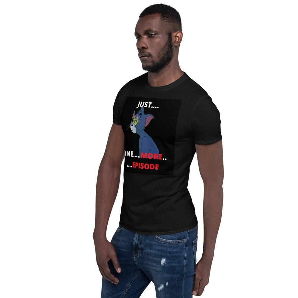JUST ONE MORE EPISODE NETFLIX BINGE TOM AND JERRY SHORT-SLEEVE UNISEX T-SHIRT - Yang Novelties Ja