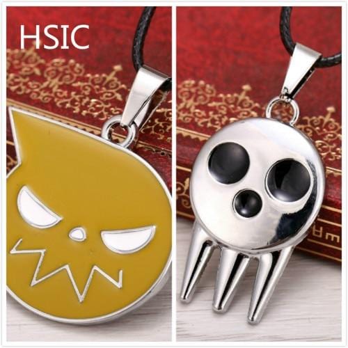 Soul Eater Death the Kid and Soul Pendant with Rope Necklace - Yang Novelties Ja