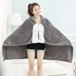 Wearable Hooded Anime Coral Velvet Blankets: Totoro Pikachu etc. - Yang Novelties Ja
