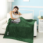Wearable Hooded Anime Coral Velvet Blankets: Totoro Pikachu etc. - Yang Novelties Ja