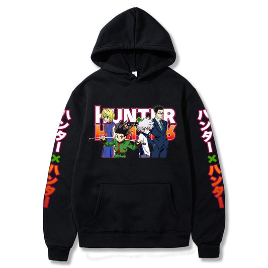 Hunter X Hunter Killua Leorio Kurapika Gon Hisoka and Neferpitou Long Sleeve Hoodie Harajuku Unisex Tops