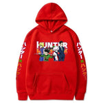 Hunter X Hunter Killua Leorio Kurapika Gon Hisoka and Neferpitou Long Sleeve Hoodie Harajuku Unisex Tops