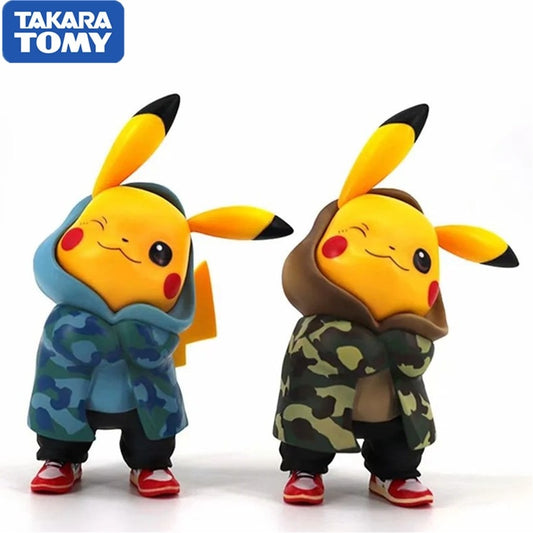 TAKARA TOMY Pokemon Pikachu "HYPE BEAST" Hoodie Cosplay Figure
