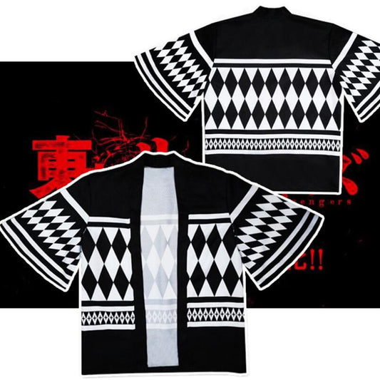 Tokyo Revengers T-shirt Jacket Sano Manjirou Polyester Summer Short-sleeve Tees tops Cosplay Costume