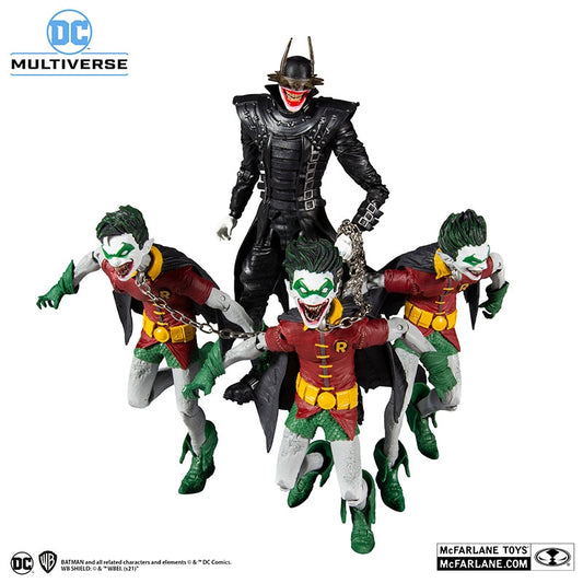 Mcfarlane Toys THE BATMAN WHO LAUGHS & ROBINS OF EARTH -22 MULTIPACK