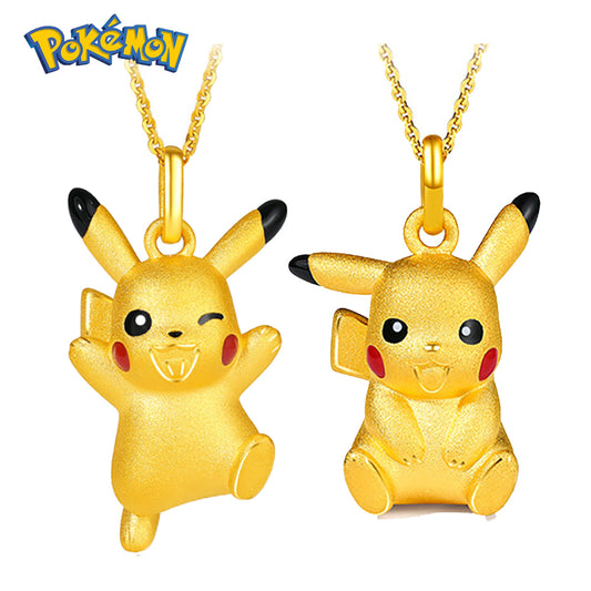 Pokemon  Gold Pikachu Necklace