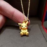 Pokemon  Gold Pikachu Necklace