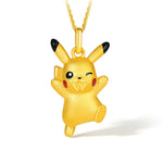 Pokemon  Gold Pikachu Necklace
