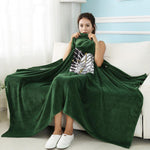 Attack on Titan Survey Corps Large Flannel Blanket Cloak With Hoodie - Yang Novelties Ja
