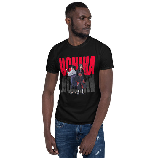 Naruto "The Uchiha Boys " Sasuke and Itachi Uchiha Anime Short-Sleeve Unisex T-Shirt